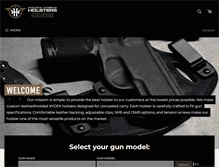 Tablet Screenshot of hiddenhybridholsters.com